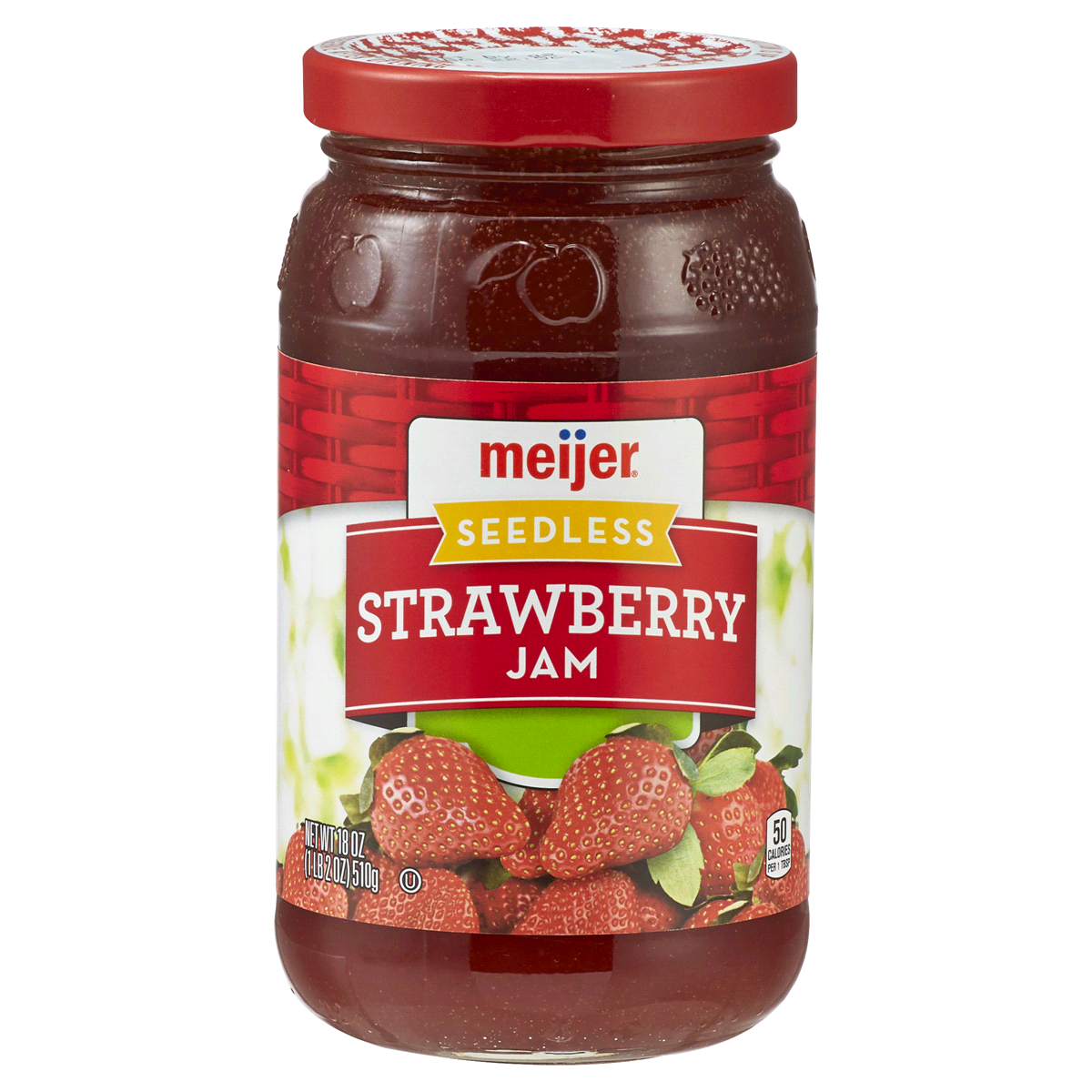 slide 1 of 3, Meijer Seedless Strawberry Jam, 18 oz