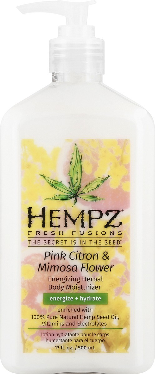 slide 3 of 12, Hempz Fresh Fusions Pink Citron & Mimosa Flower Body Moisturizer 17 oz, 17 oz