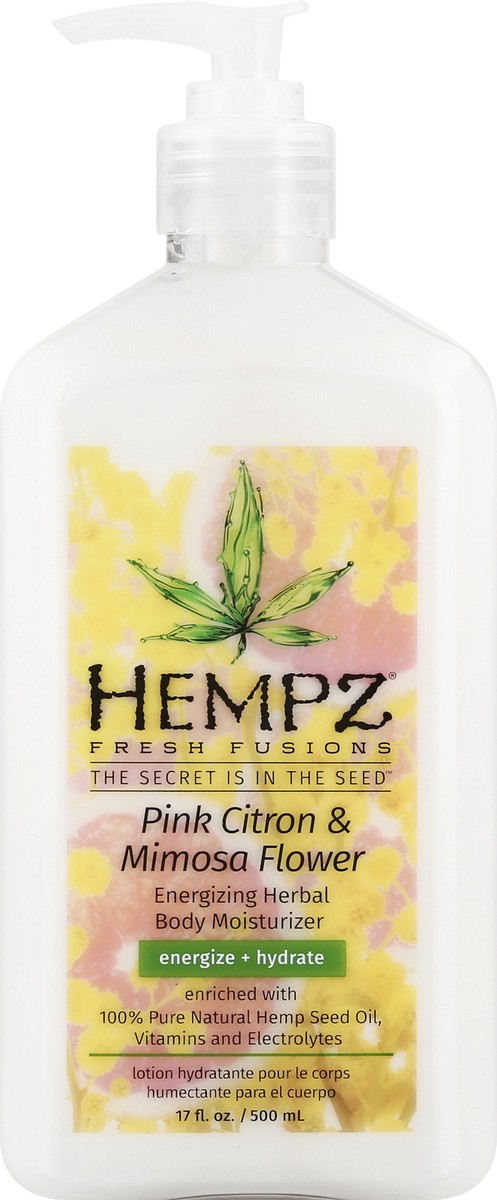 slide 2 of 12, Hempz Fresh Fusions Pink Citron & Mimosa Flower Body Moisturizer 17 oz, 17 oz