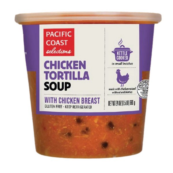 slide 1 of 1, Pacific Coast Selections, Chicken Tortilla Soup, 24 Oz, 1 ct