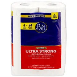 Best Yet Ultra Strong Bath Tissue 6 Rolls