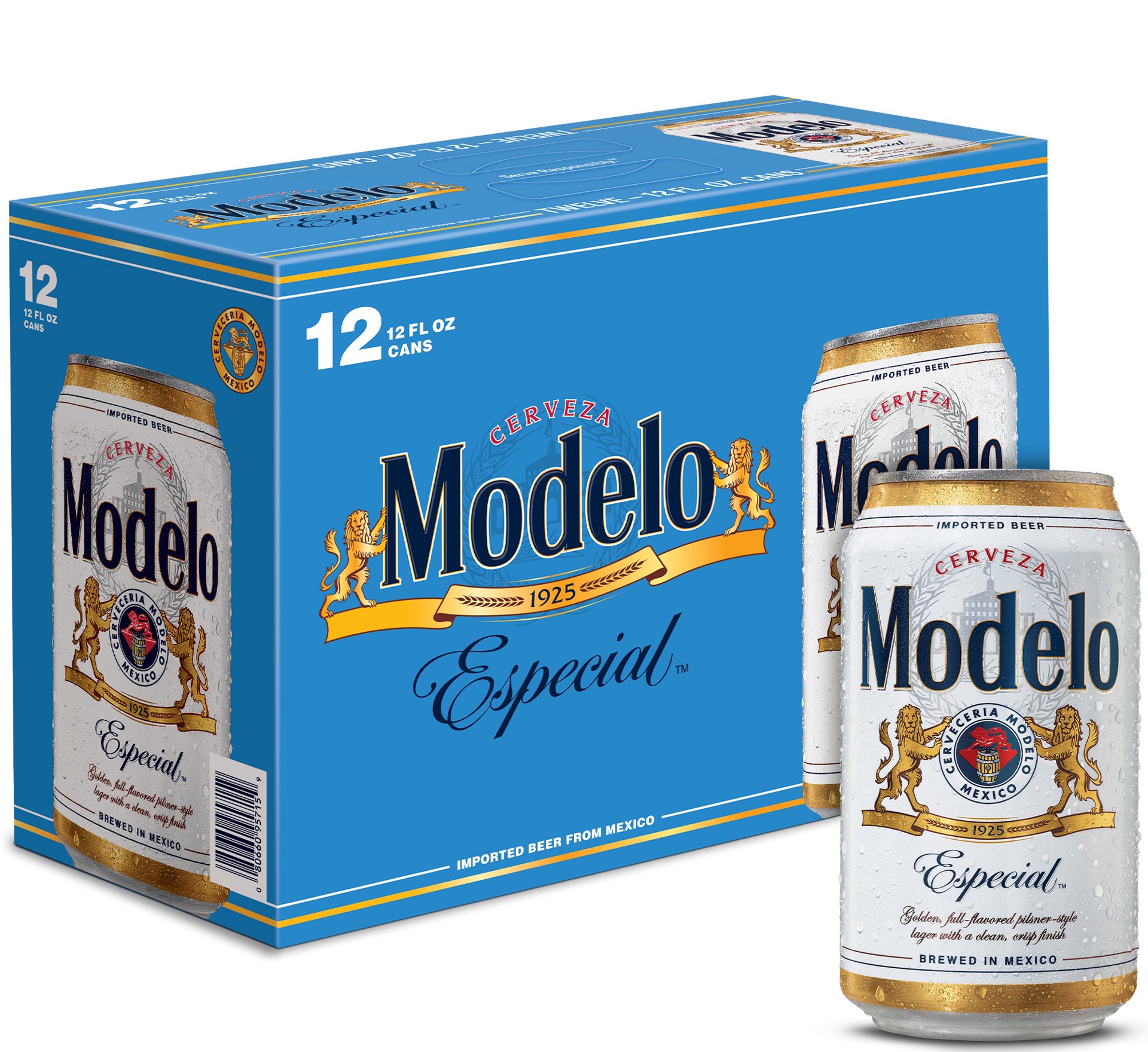 slide 1 of 43, Modelo Lager Beer - 12pk/12 fl oz Cans, 12 ct; 12 fl oz