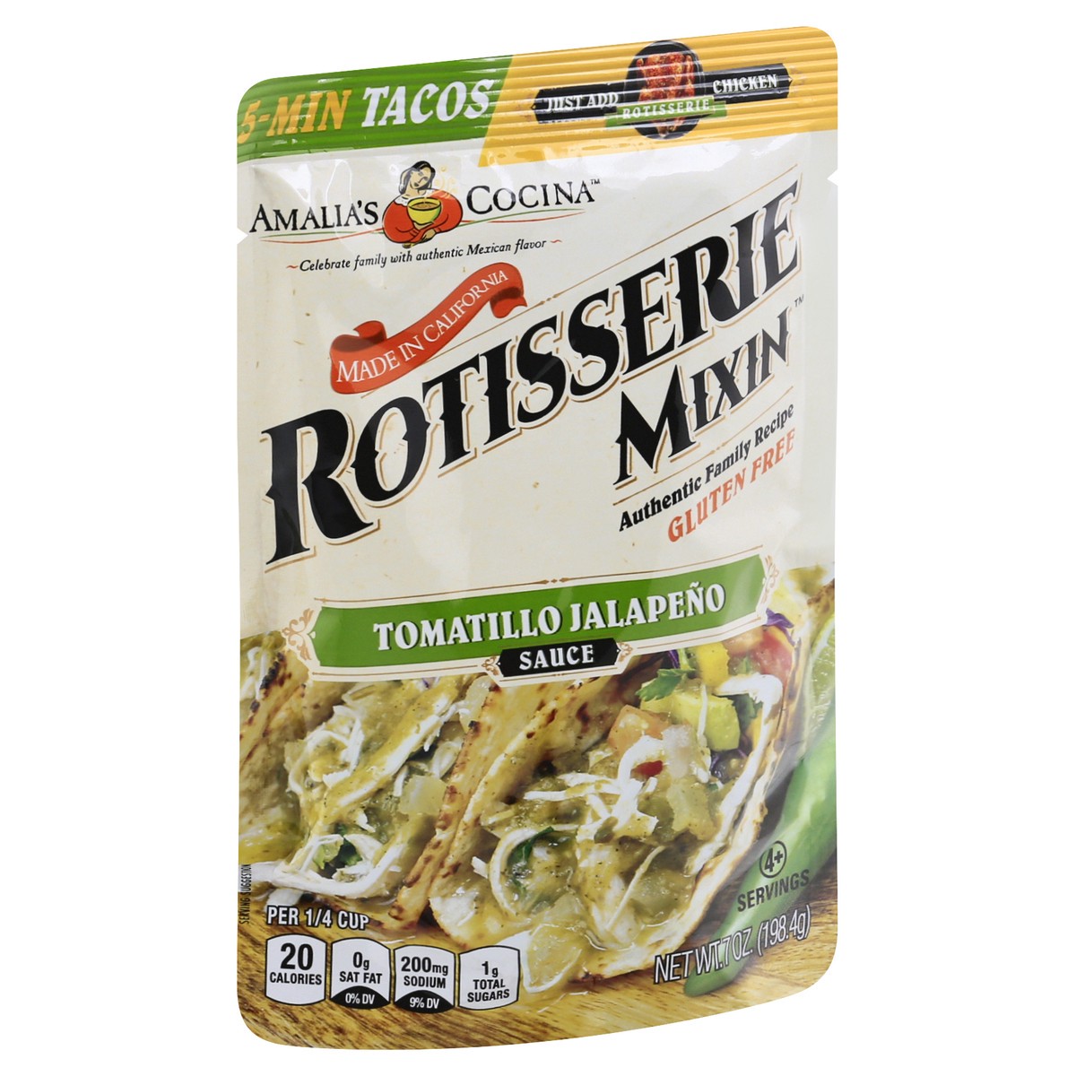 slide 2 of 9, Rotisserie Mixin Tomatillo Jalapeno Sauce 7 oz, 7 oz