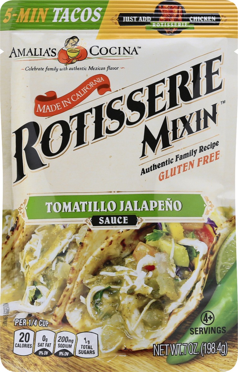 slide 6 of 9, Rotisserie Mixin Tomatillo Jalapeno Sauce 7 oz, 7 oz
