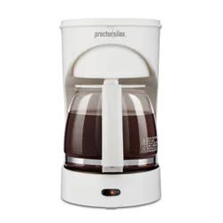 Proctor Silex Coffeemaker 12 Cup, White