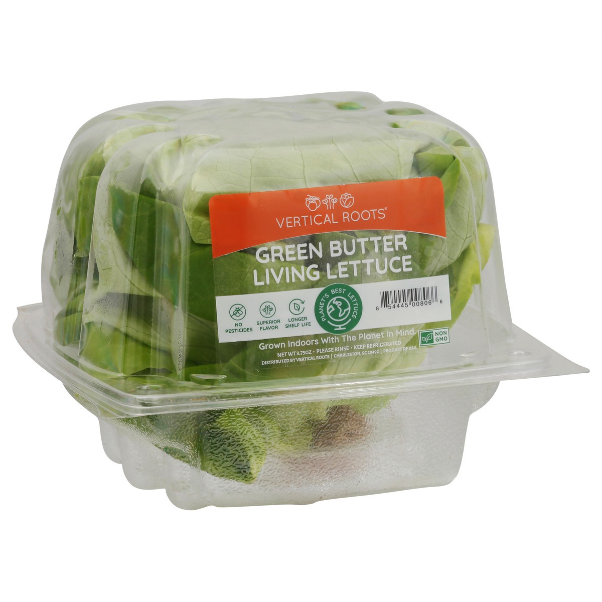 slide 3 of 12, Vertical Roots Green Butter Living Lettuce 3.75 oz, 1 ct
