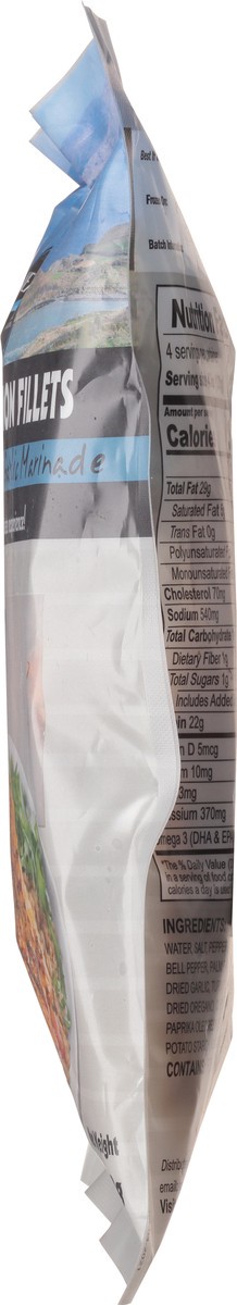 slide 6 of 13, Next Wave Seafood Atlantic Salmon Fillets with Pepper & Wild Garlic Marinade 4 Portions, 4 ct