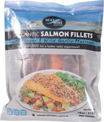 Next Wave Seafood Atlantic Salmon Fillets with Pepper & Wild Garlic Marinade 4 Portions