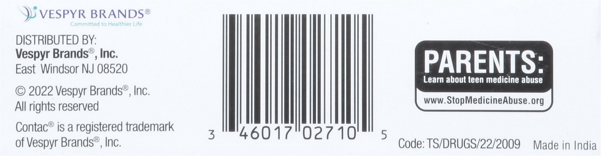 slide 10 of 15, Contac Max Strength Cough And Expectorant, 21 ct