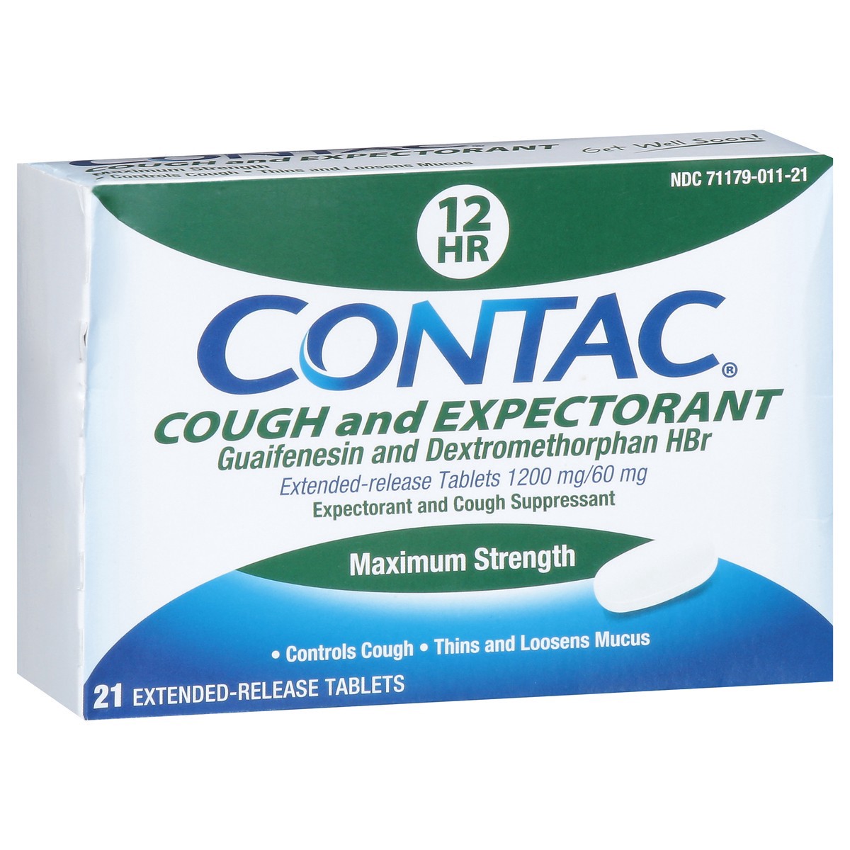 slide 14 of 15, Contac Max Strength Cough And Expectorant, 21 ct