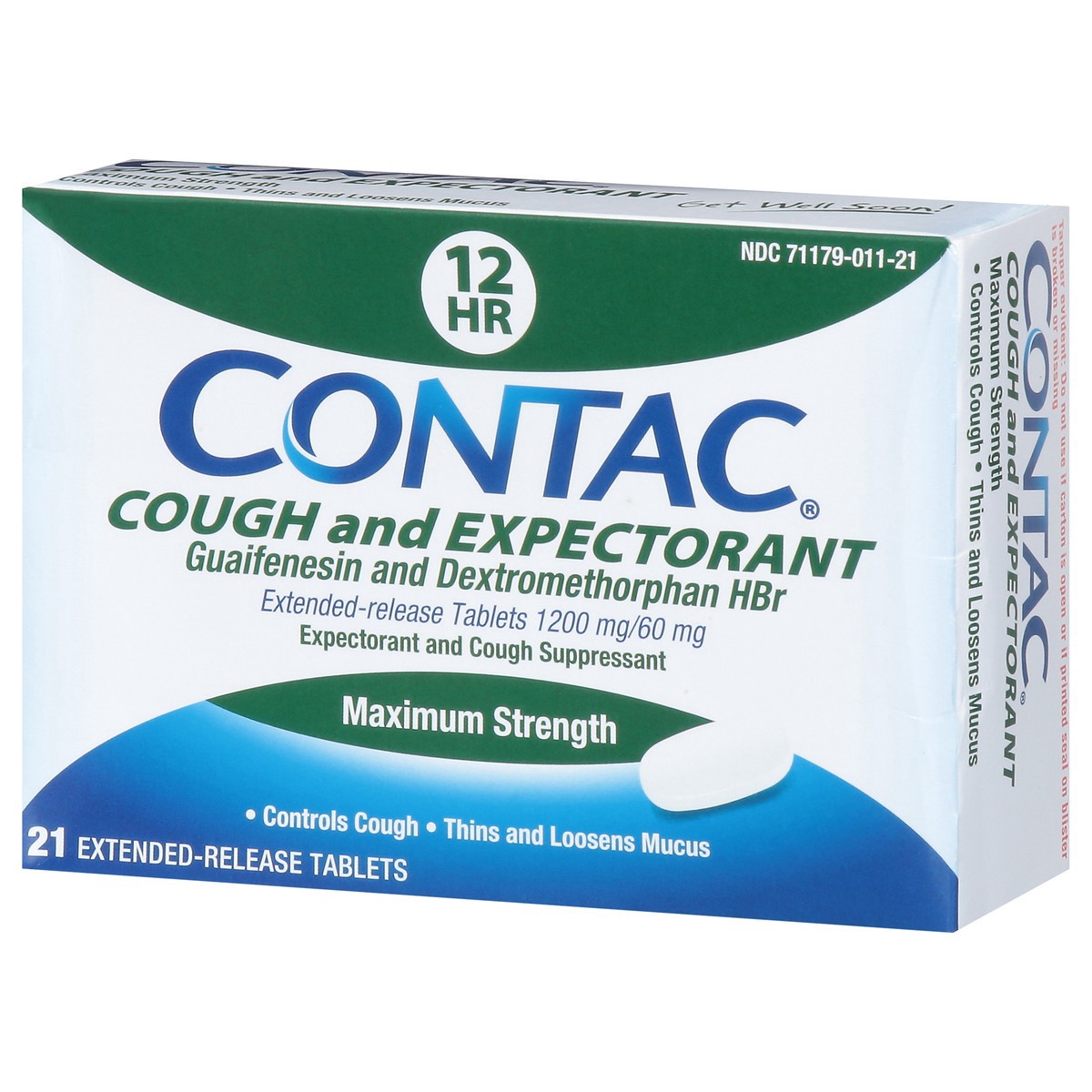 slide 15 of 15, Contac Max Strength Cough And Expectorant, 21 ct