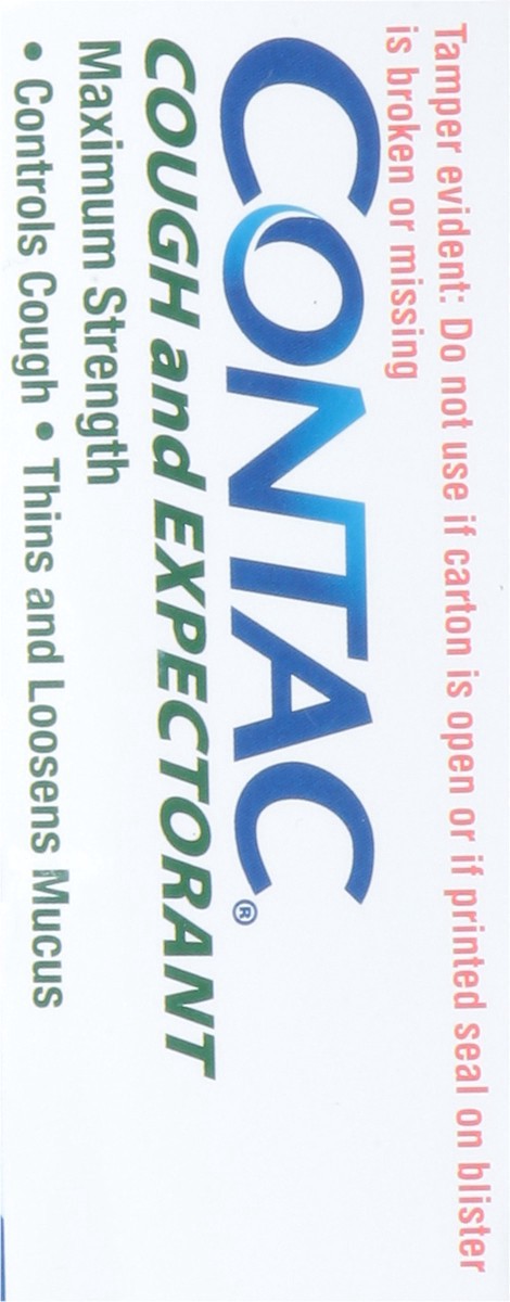 slide 4 of 15, Contac Max Strength Cough And Expectorant, 21 ct