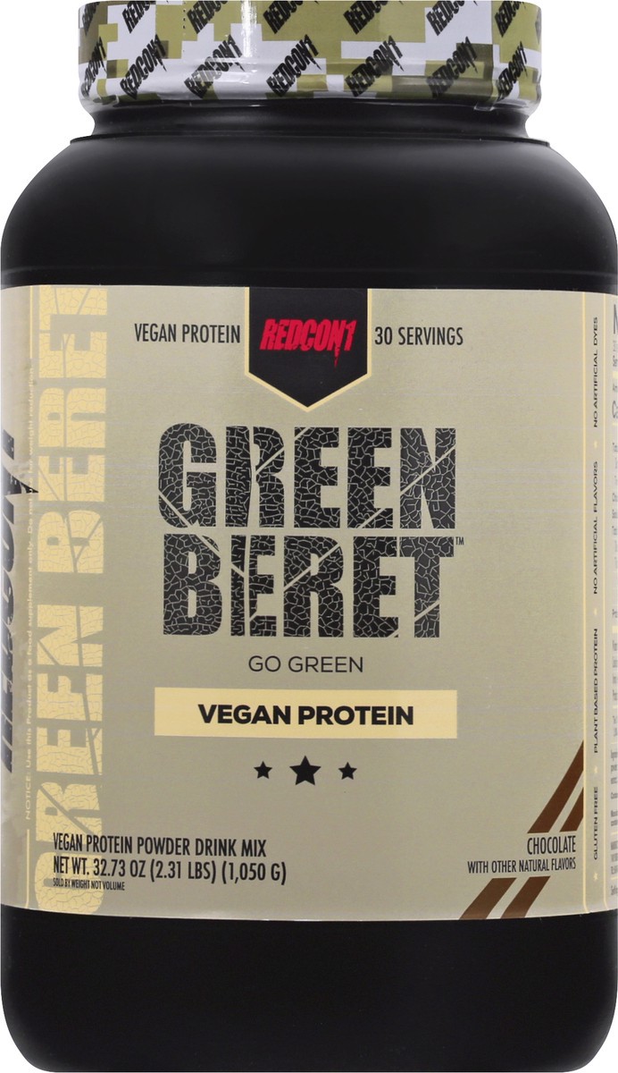 slide 3 of 11, Green Beret Vegan Protein 32.73 oz, 32.73 oz