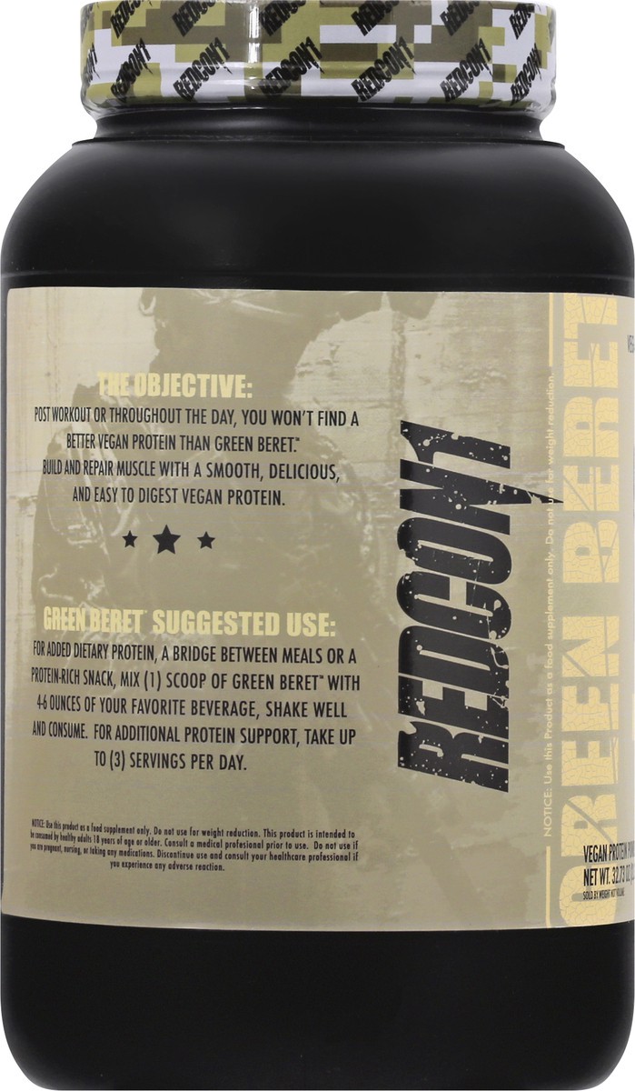 slide 2 of 11, Green Beret Vegan Protein 32.73 oz, 32.73 oz