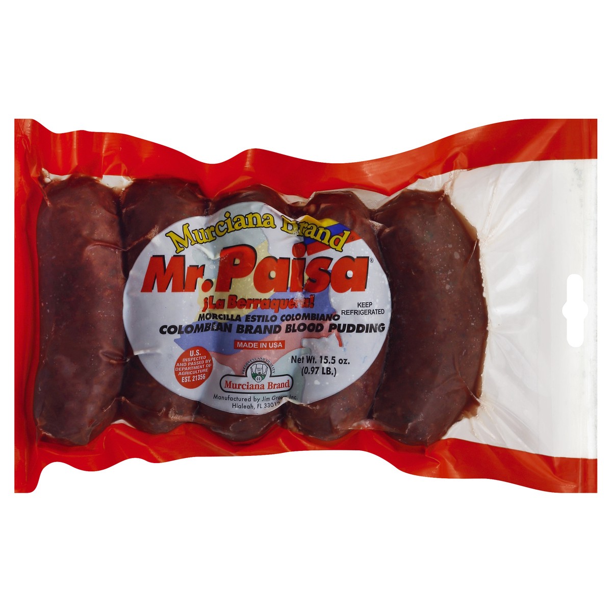 slide 4 of 6, Mr Paisa Blood Pudding 15.5 oz, 16 oz