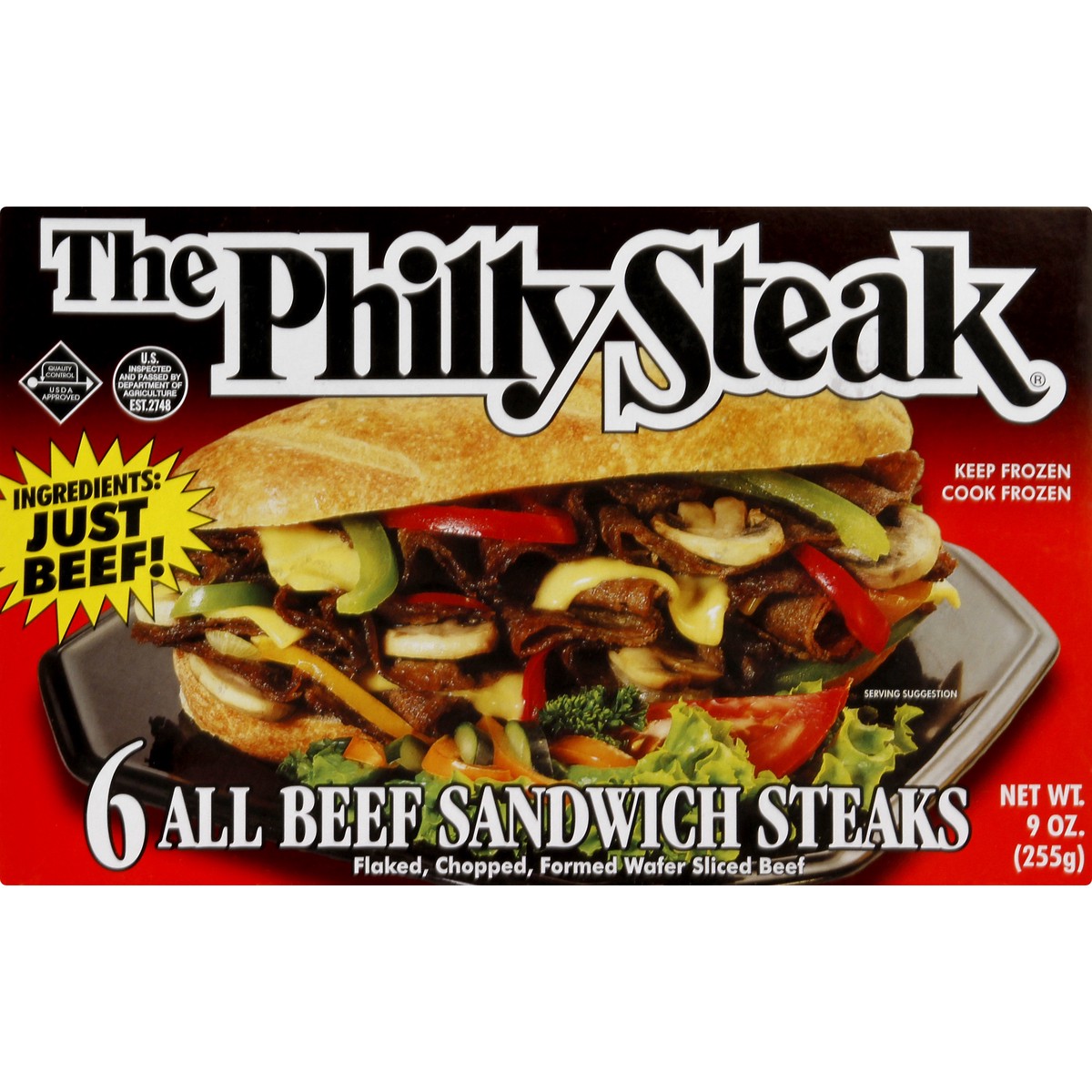 slide 1 of 12, The Philly Sandwich Steaks 6 ea, 6 ct