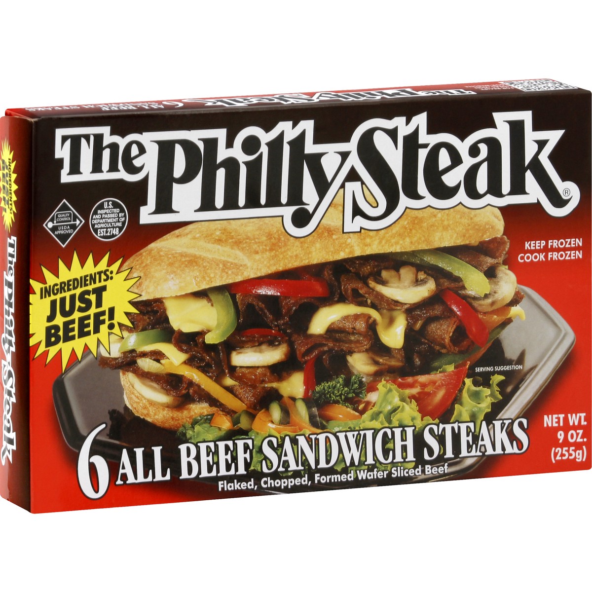 slide 9 of 12, The Philly Sandwich Steaks 6 ea, 6 ct