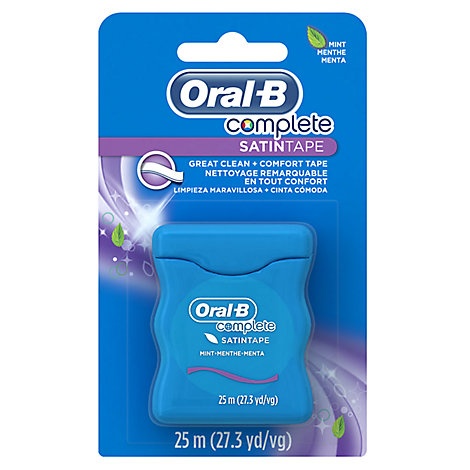 slide 1 of 1, Oral-B Complete Satintape Dental Floss Mint - Each, 1 ct