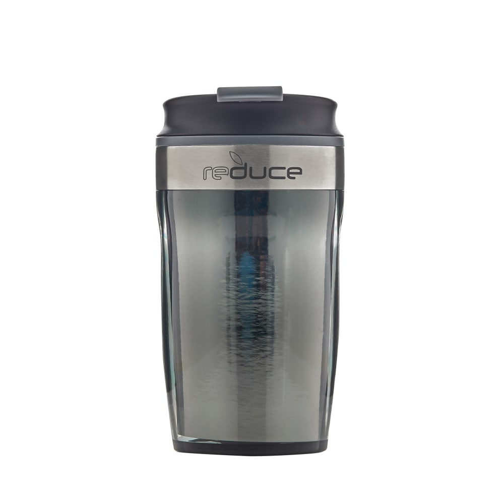 slide 1 of 1, Reduce Dash Metallic Tumbler - Gray, 12 oz