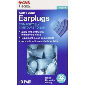 slide 1 of 1, CVS Health Soft Foam Earplugs, 10 Pair, 1 ct