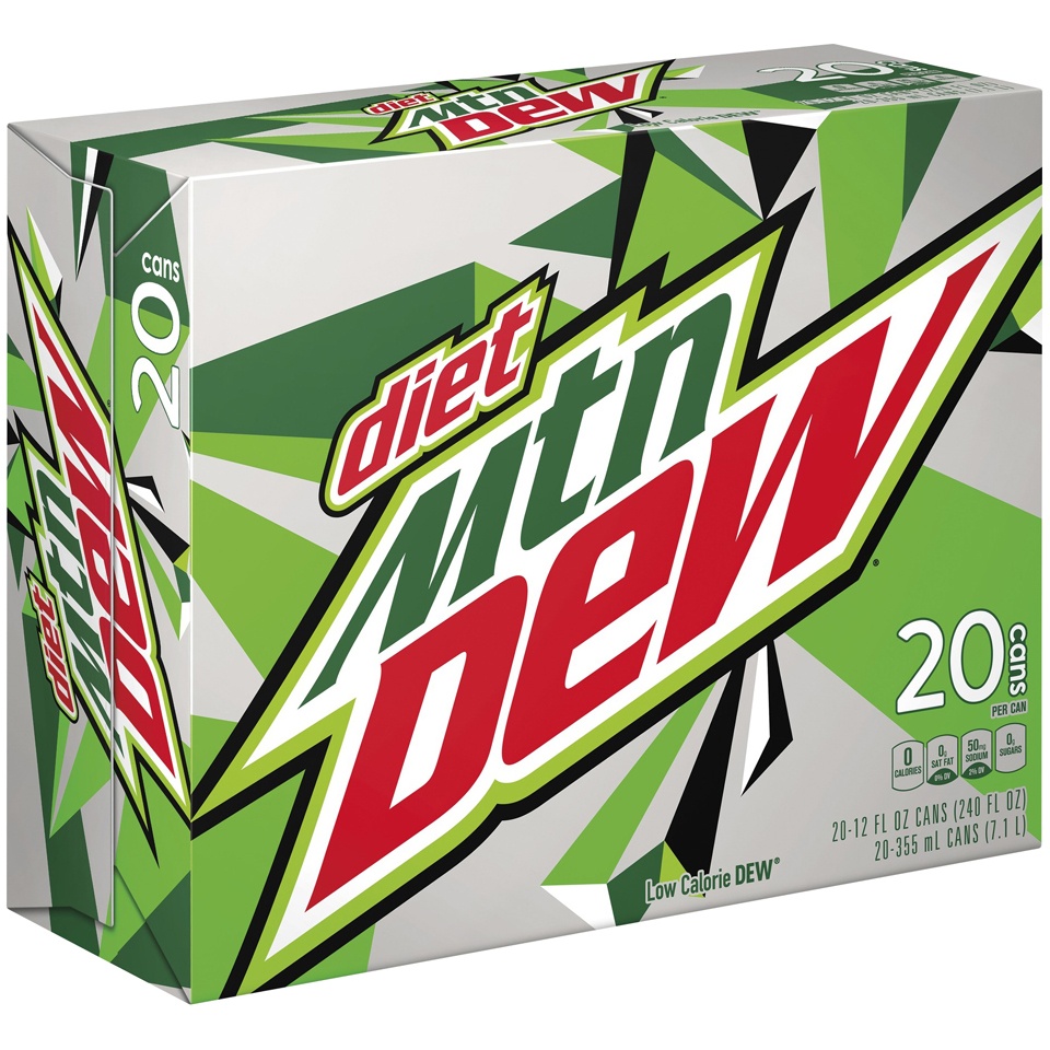 Diet Mountain Dew 20 ct; 12 fl oz | Shipt