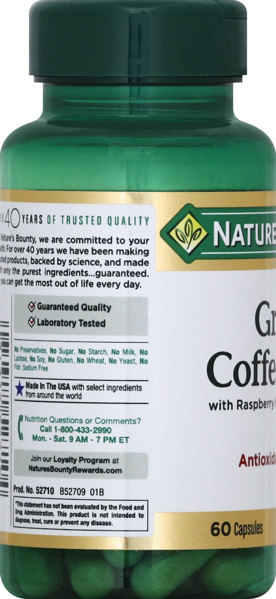 slide 2 of 4, Nature's Bounty Green Coffee Bean, Capsules, 60 ct