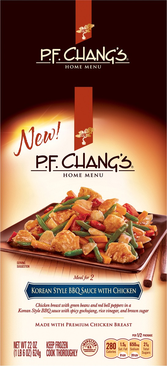 slide 2 of 6, P.F. Chang's Home Menu Korean Style BBQ Sauce with Chicken 22 oz, 22 oz