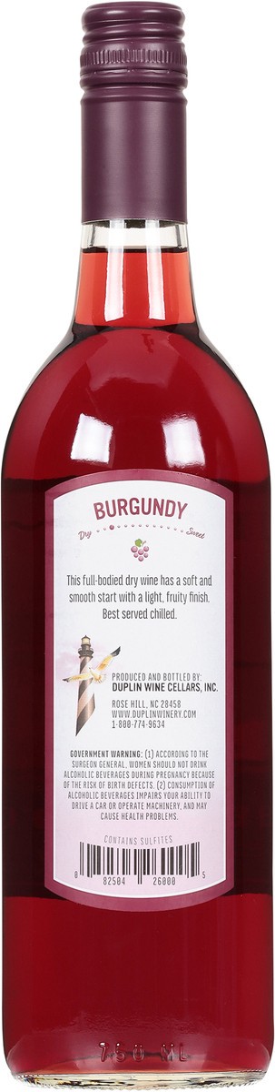 slide 7 of 9, Duplin Winery Duplin North Carolina Burgundy 750 ml Bottle, 750 ml