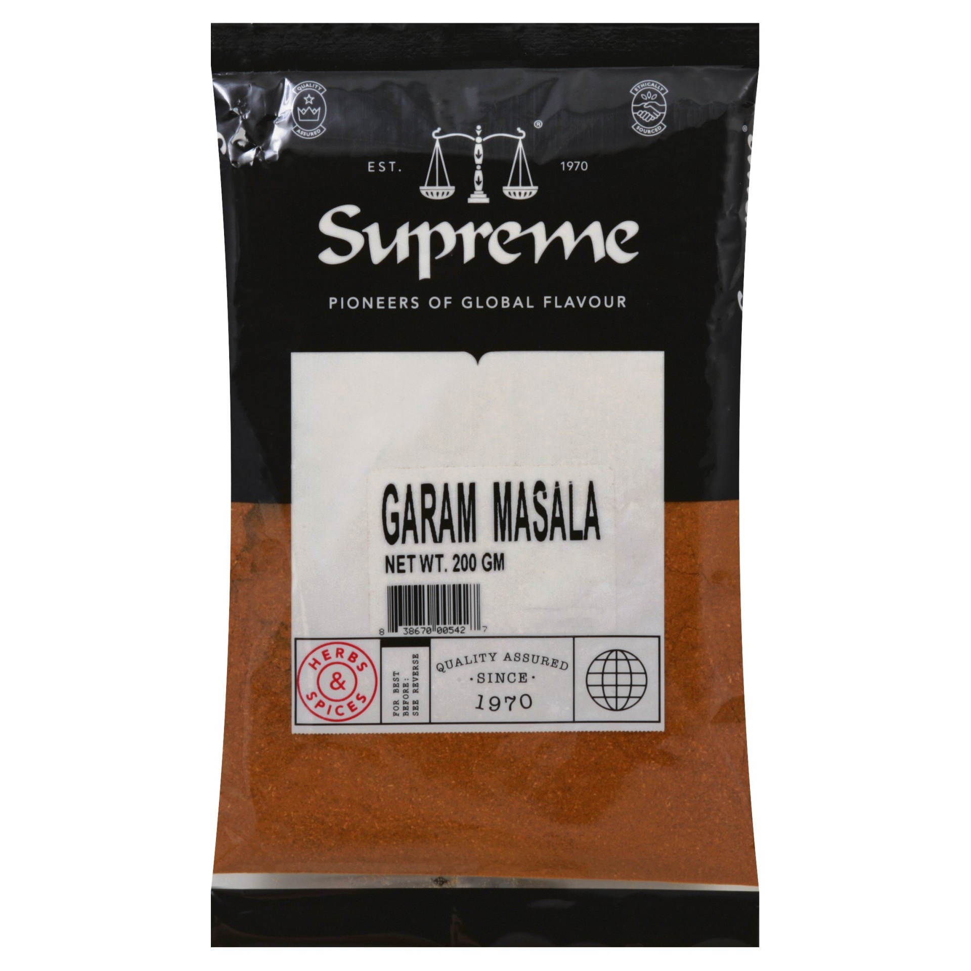 slide 1 of 5, Supreme Garam Masala 200 g, 200 g