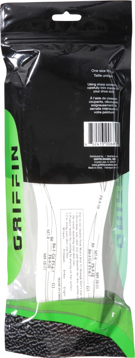 slide 5 of 11, Griffin Bros. Memory Foam Cushioning Insoles 1 Pair, 1 pair