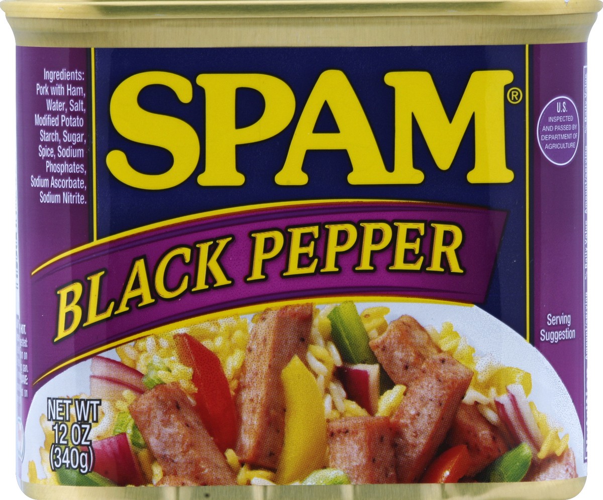 slide 1 of 8, SPAM 12 oz, 12 oz