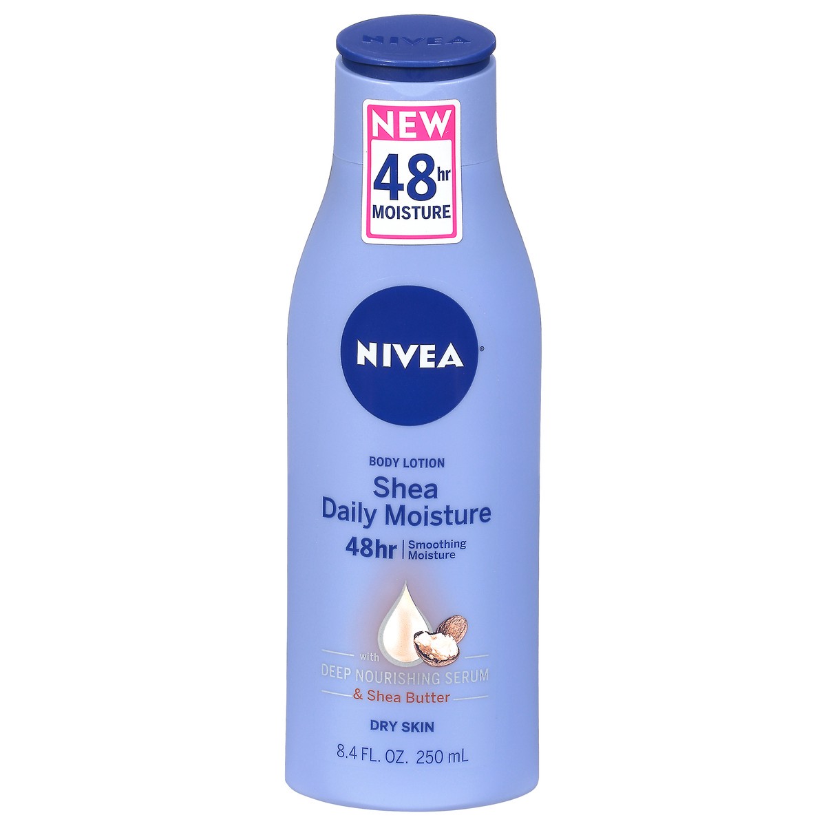 slide 1 of 11, Nivea Shea Daily Moisture 48 Hour Dry Skin Body Lotion 8.4 fl oz, 8.4 fl oz