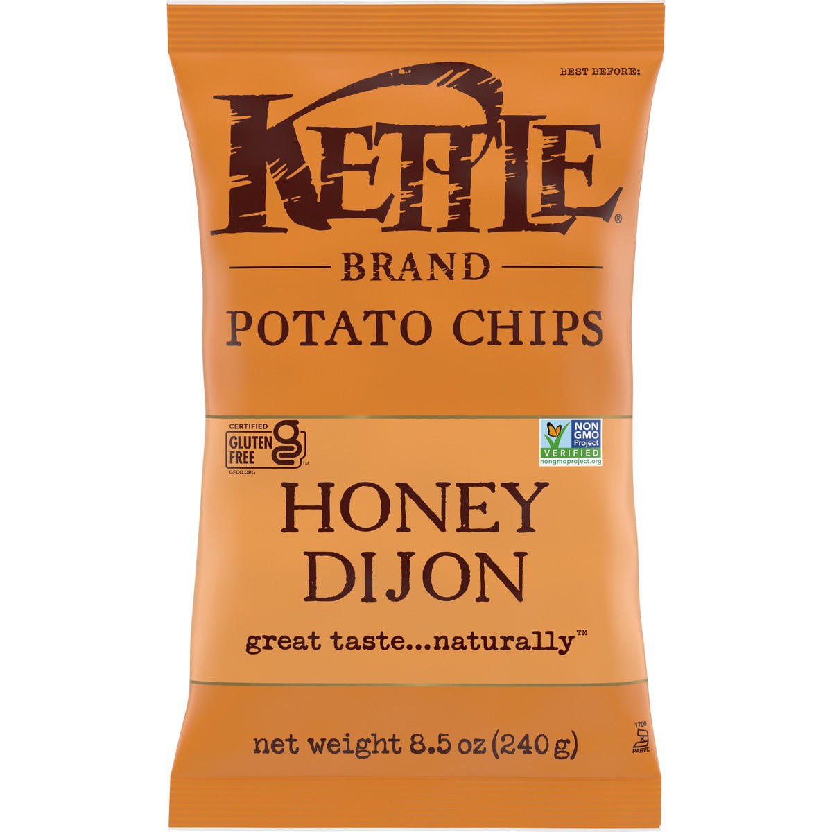 slide 1 of 5, Kettle Brand Potato Chips, Honey Dijon Kettle Chips, 8.5 Oz, 