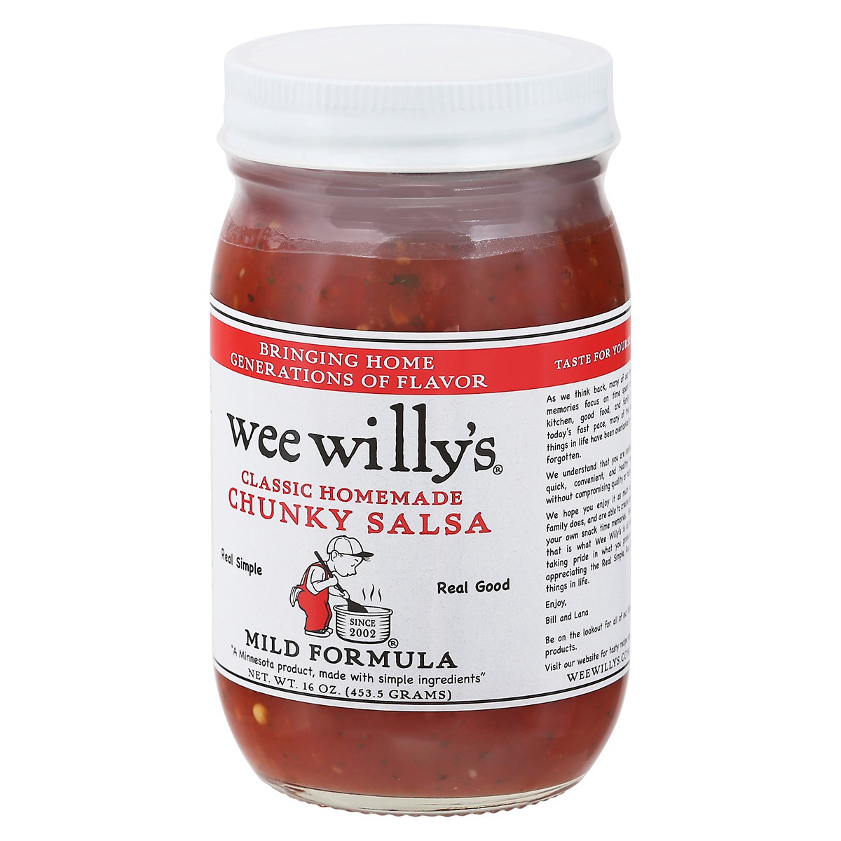 slide 8 of 12, Wee Willy's Mild Chunky Salsa, 16 oz