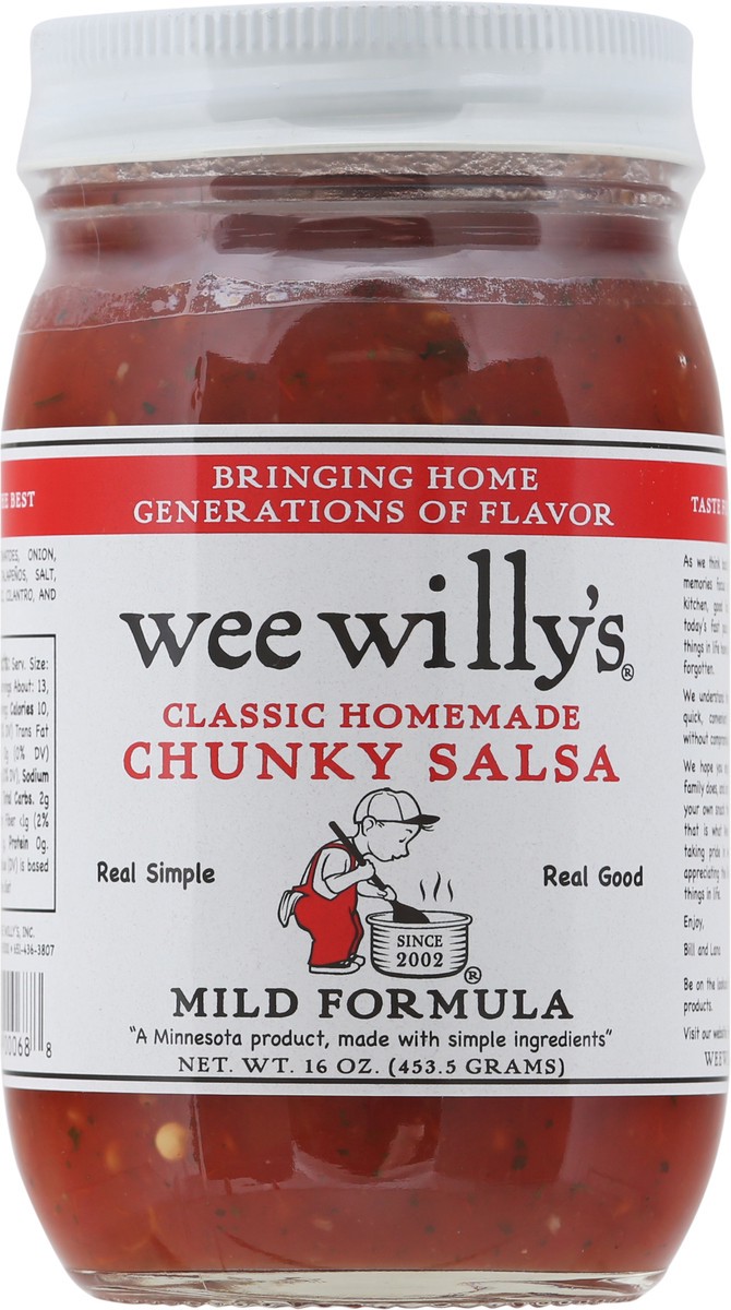 slide 2 of 12, Wee Willy's Mild Chunky Salsa, 16 oz