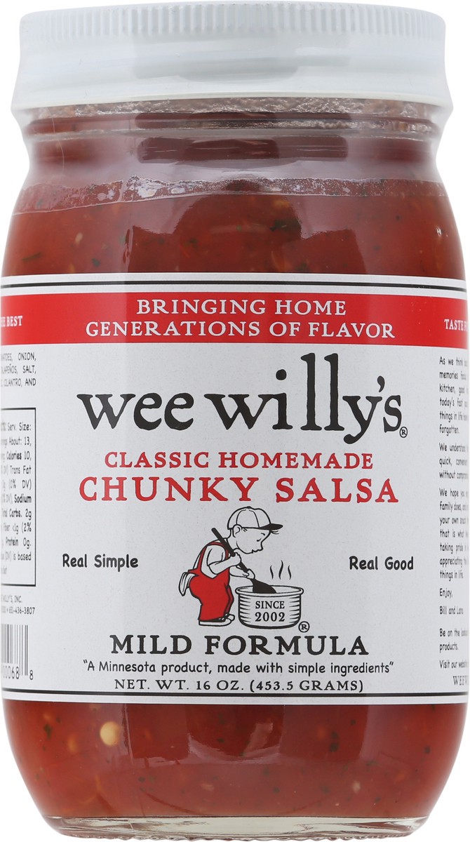 slide 11 of 12, Wee Willy's Mild Chunky Salsa, 16 oz