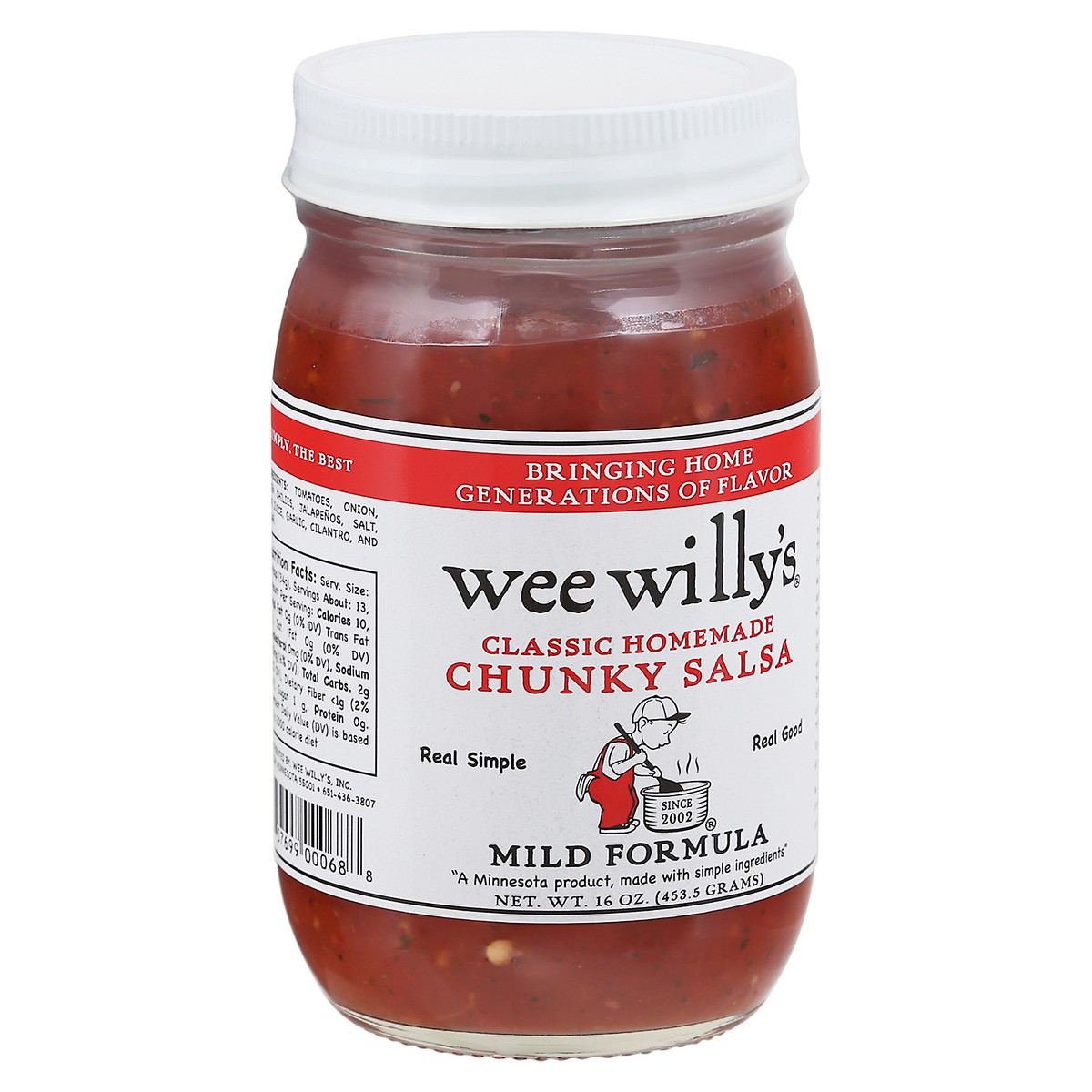 slide 5 of 12, Wee Willy's Mild Chunky Salsa, 16 oz