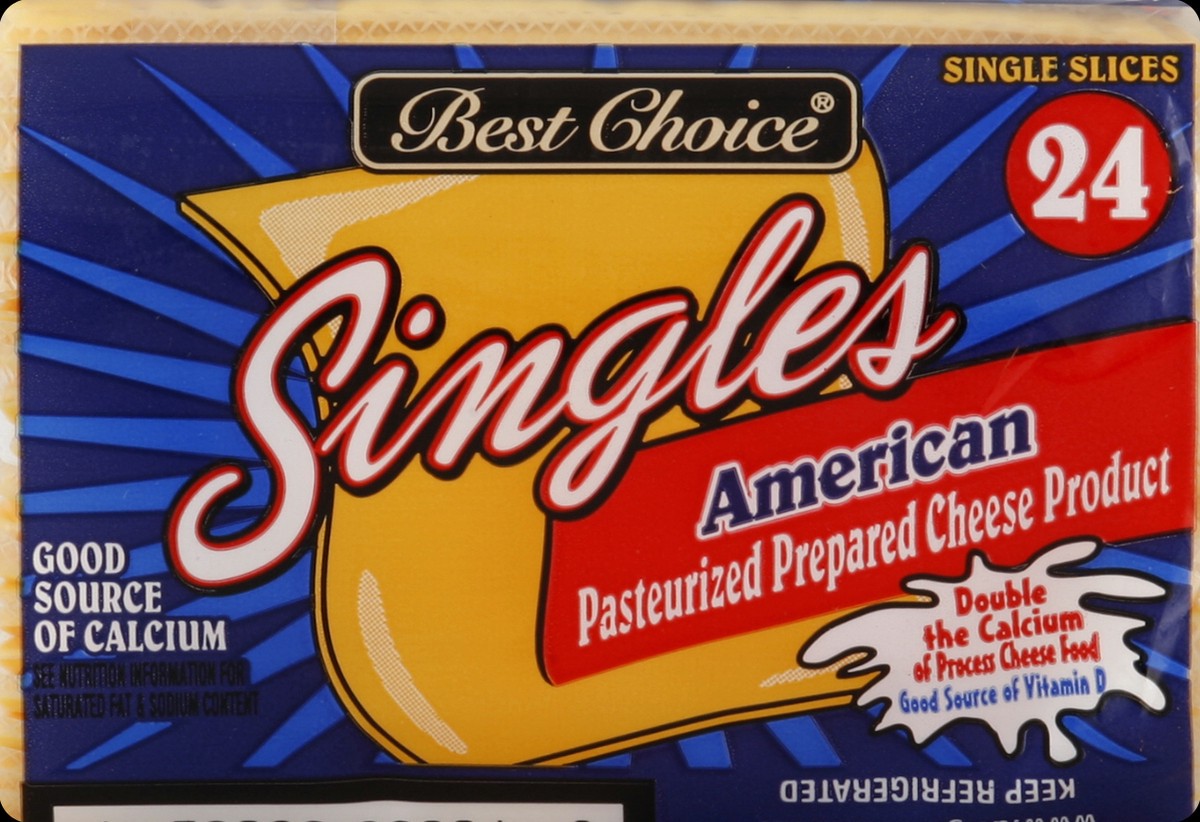 slide 5 of 5, Best Choice American Cheese Food Singles, 16 oz