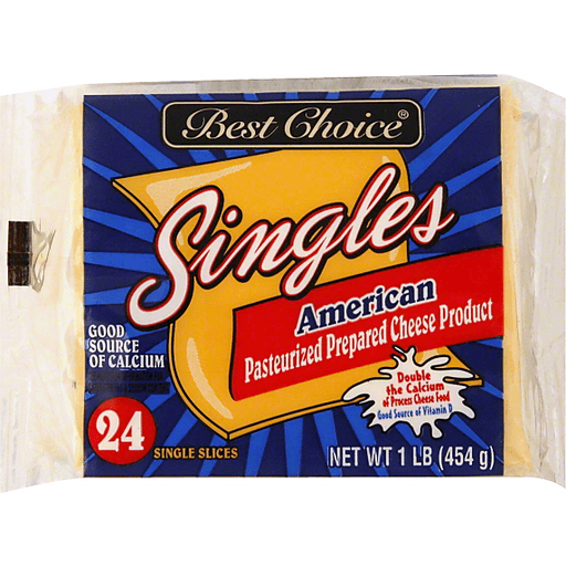 slide 1 of 5, Best Choice American Cheese Food Singles, 16 oz