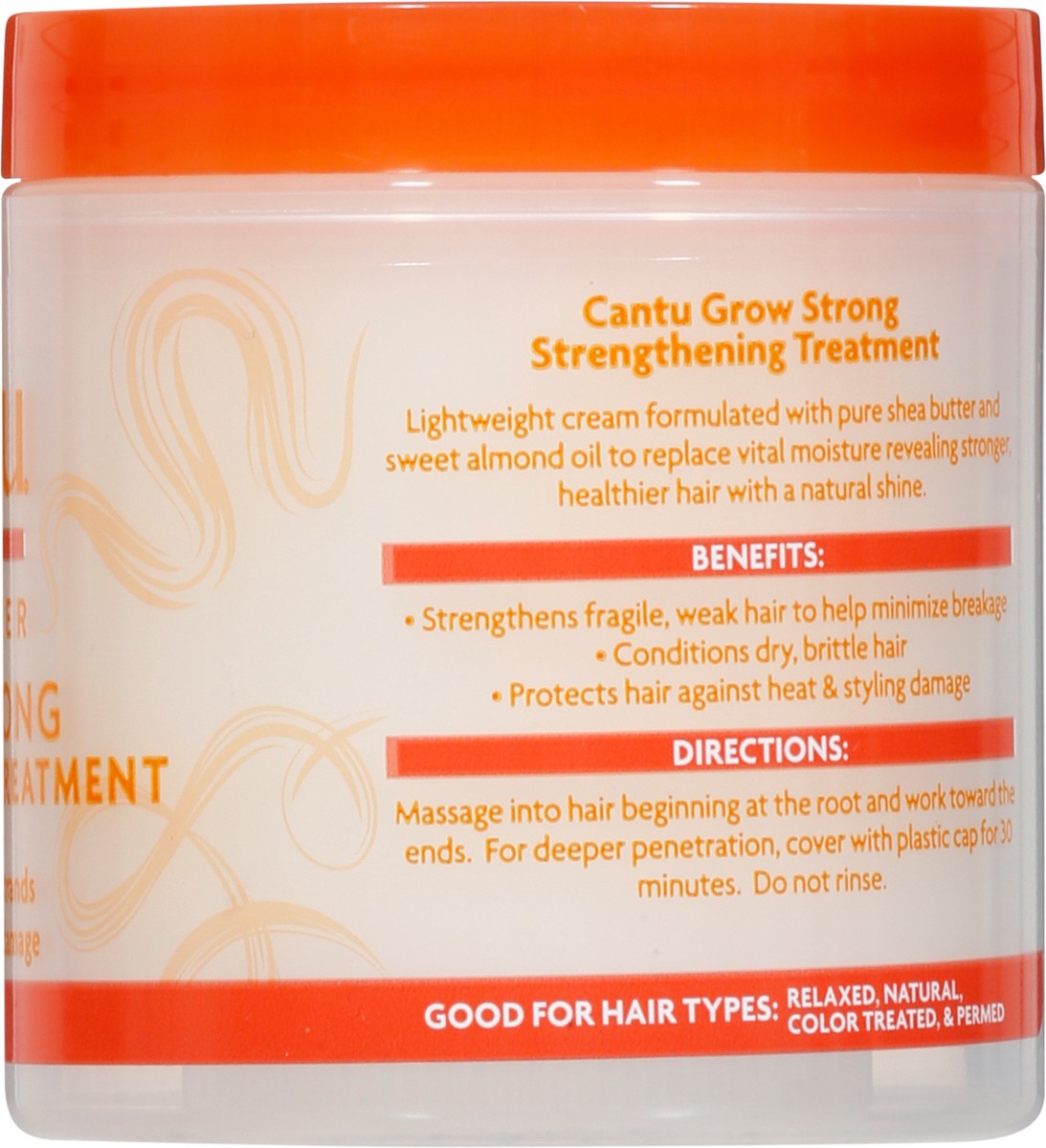 slide 2 of 9, Cantu Shea Butter Grow Strong Treatment, 6.1 oz