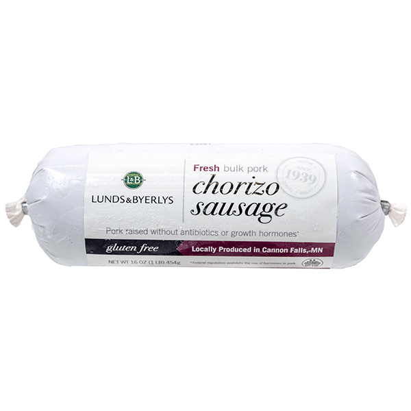 slide 1 of 1, L&B Frozen Bulk Pork Chorizo Sausage, 16 oz