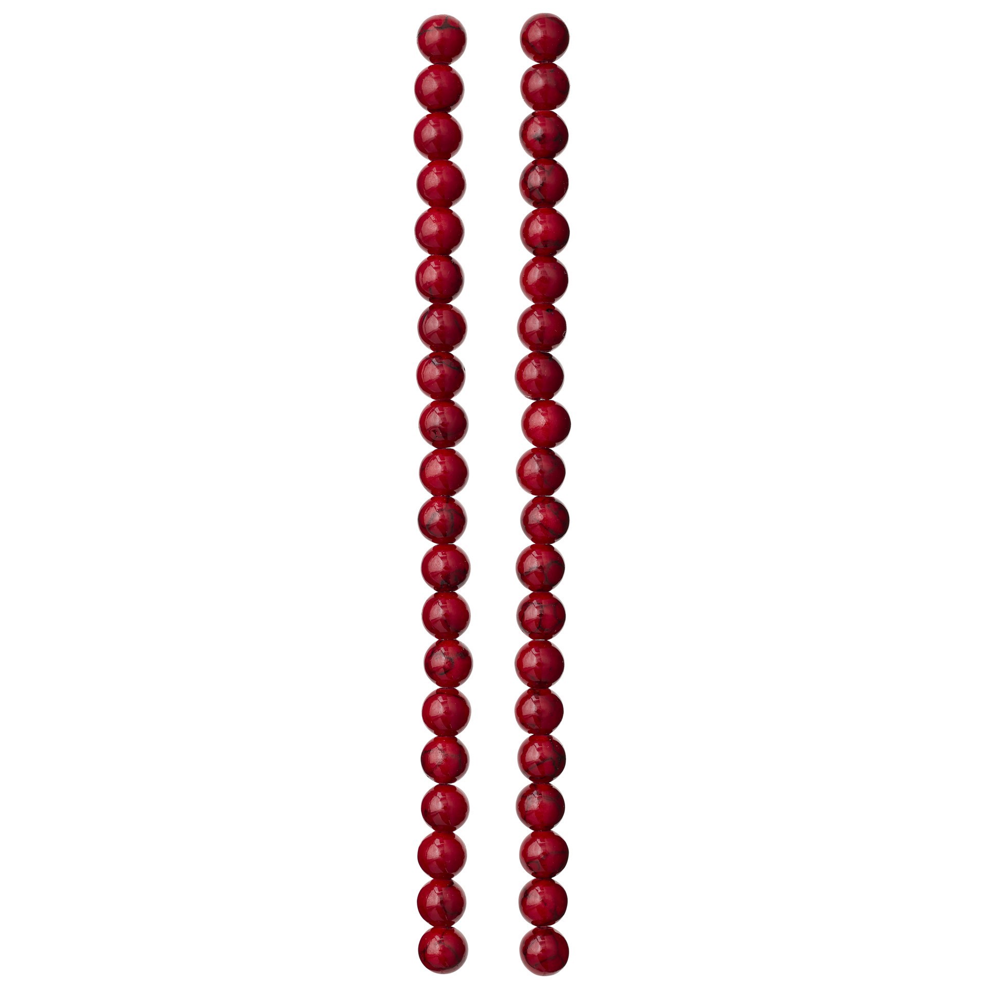 slide 2 of 3, Red Quartz Round Beads, 6mm By Bead Landing, 6 mm