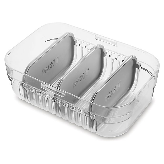slide 5 of 11, PackIt Mod Lunch Bento Box - Grey, 1 ct