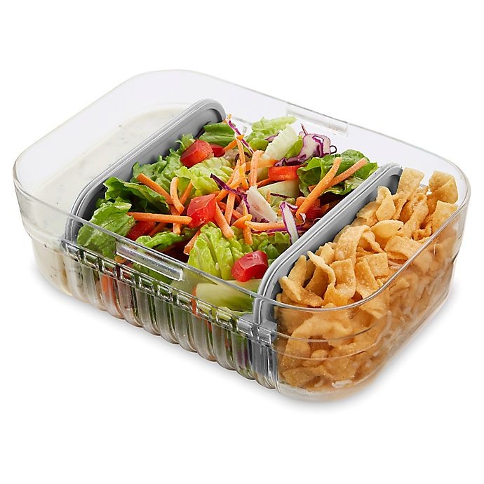 slide 7 of 11, PackIt Mod Lunch Bento Box - Grey, 1 ct