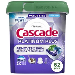 Cascade Platinum Plus Dishwasher Pods - Fresh Scent