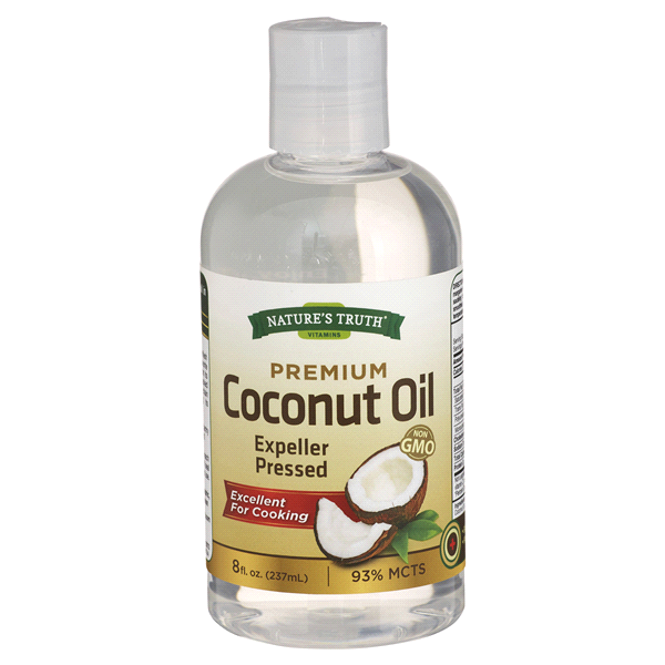 slide 1 of 1, Nature's Truth Liquid Premium Coconut Oil, 8 oz