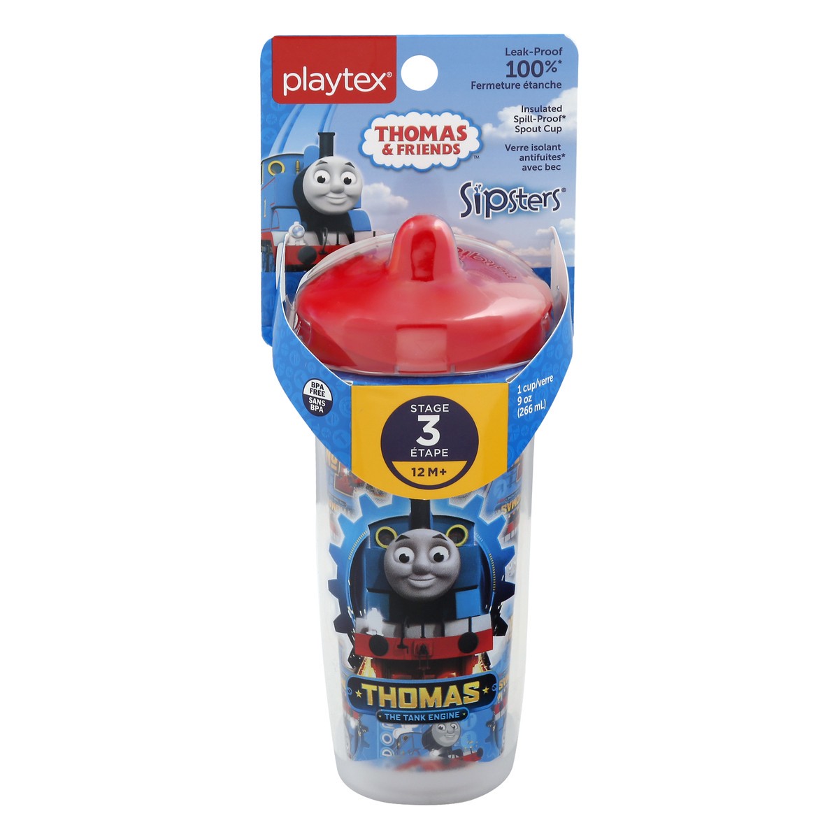 slide 1 of 9, Playtex Insulated Spout Cup Thomas & Friends, 1 ct