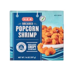 H-E-B Frozen Wild Popcorn Shrimp