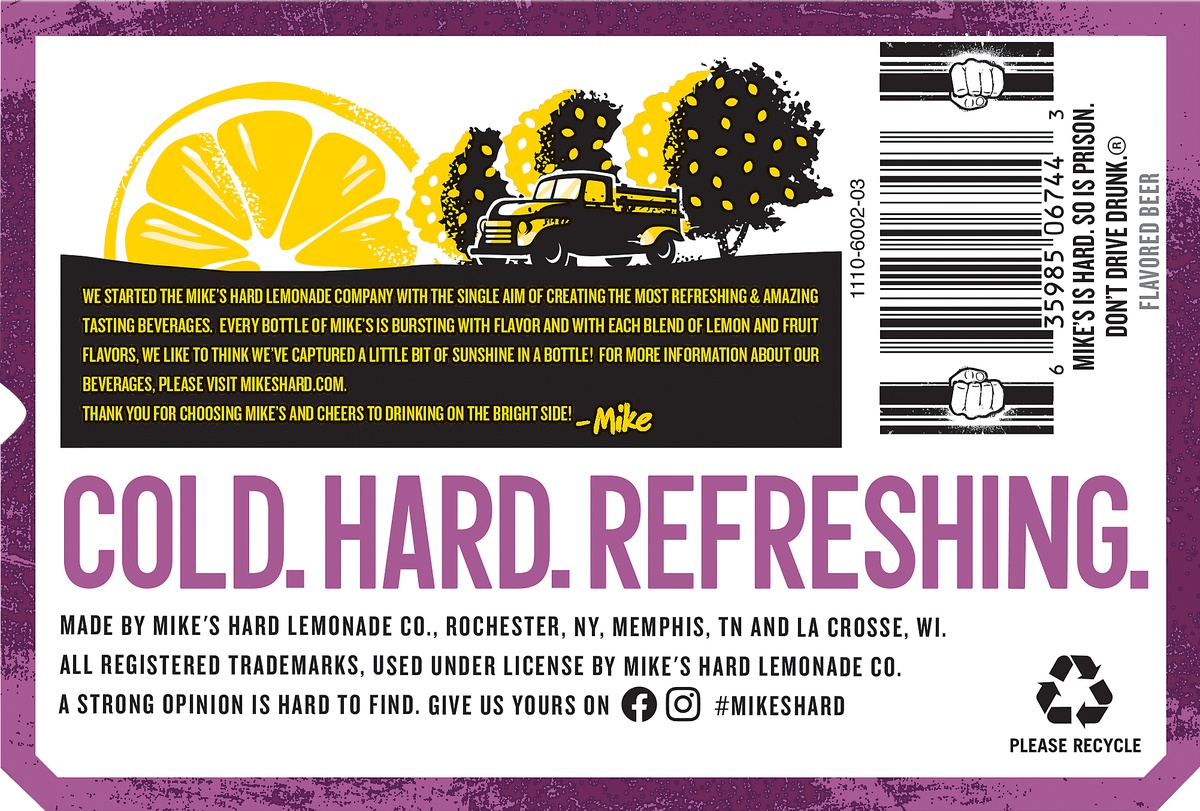 slide 4 of 5, Mike's Hard Black Cherry Lemonade, 6 ct; 11.2 oz