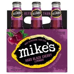 Mike's Premium Malt Beverage Hard Black Cherry Lemonade Beer 6 ea